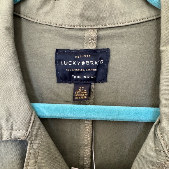 NWT Lucky brand jumpsuit. Olive khaki. Size 27 - Picture 4 of 5